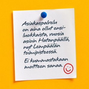 Tällainen palaute lämmittää sydäntä